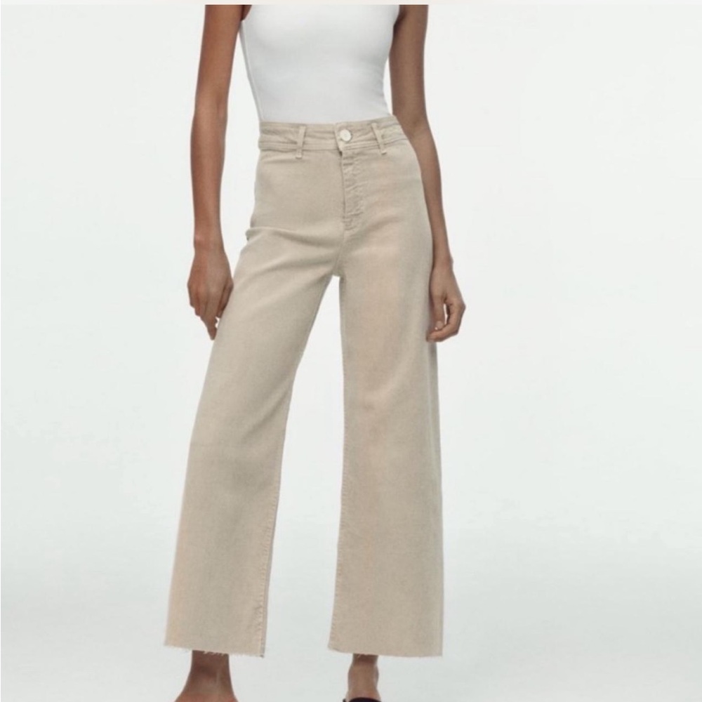 Zara marine straight jeans